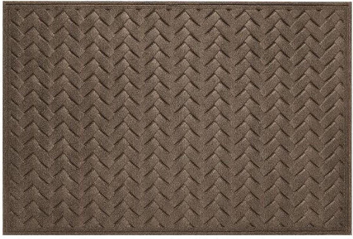 Grijs Welkom Mat Voordeur Tapijt met Hoge Waterabsorptie - 45 x 75 cm