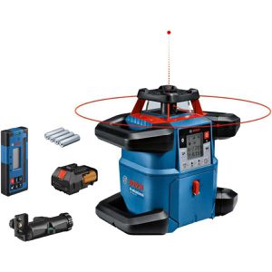 Bosch Rotationslaser 0601061F01, GRL 600CHV, App-Steuerung, roter 360 Grad Laser, Arbeitsbereich bis Ø 600m