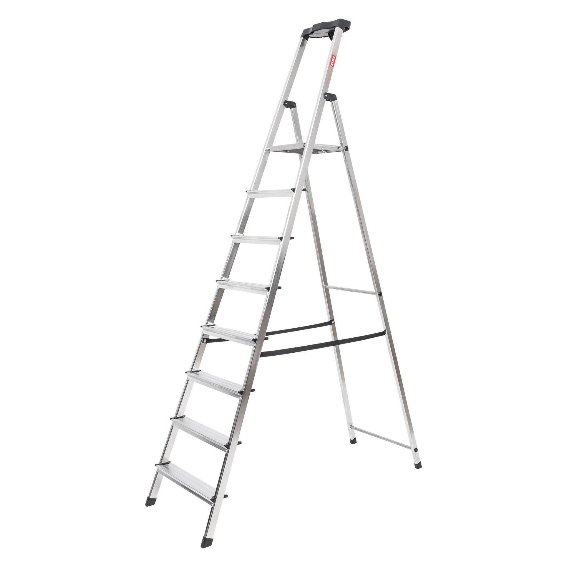 Stier Stufen Stehleiter 8 Stufen einseitig begehbar (Stehleiter, 137 cm) (88040925)