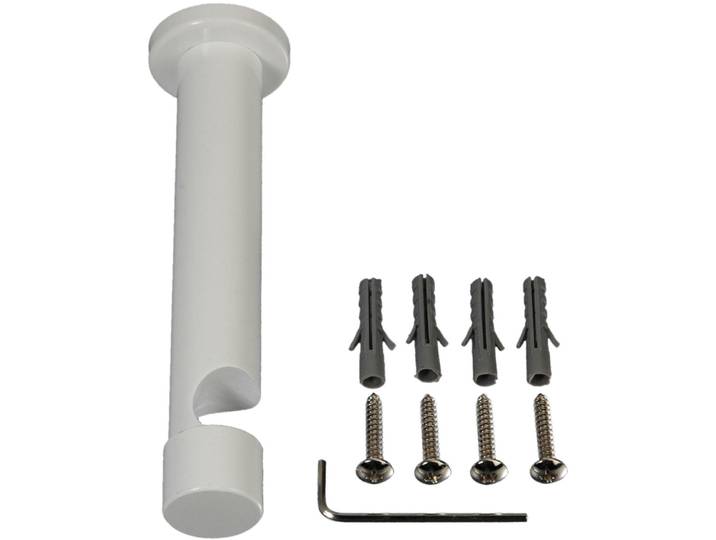 Träger LIEDECO, weiß, Ø:2cm, Gardinenstangenhalterungen, Träger, für Gardinenstangen Ø 20 mm