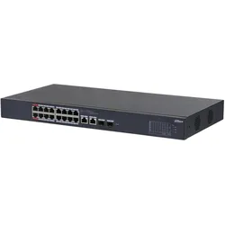 Dahua Switch CS4218-16ET-240 Type L2 Desktop/pedestal 16x10Base-T / 100Base-TX PoE ports 16 DH-CS4218-16E (18 Ports), Netzwerk Switch, Schwarz