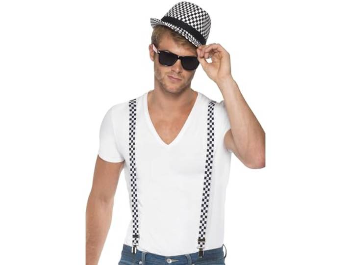Smiffys Ska Two Tone Instant Kit, Black & White