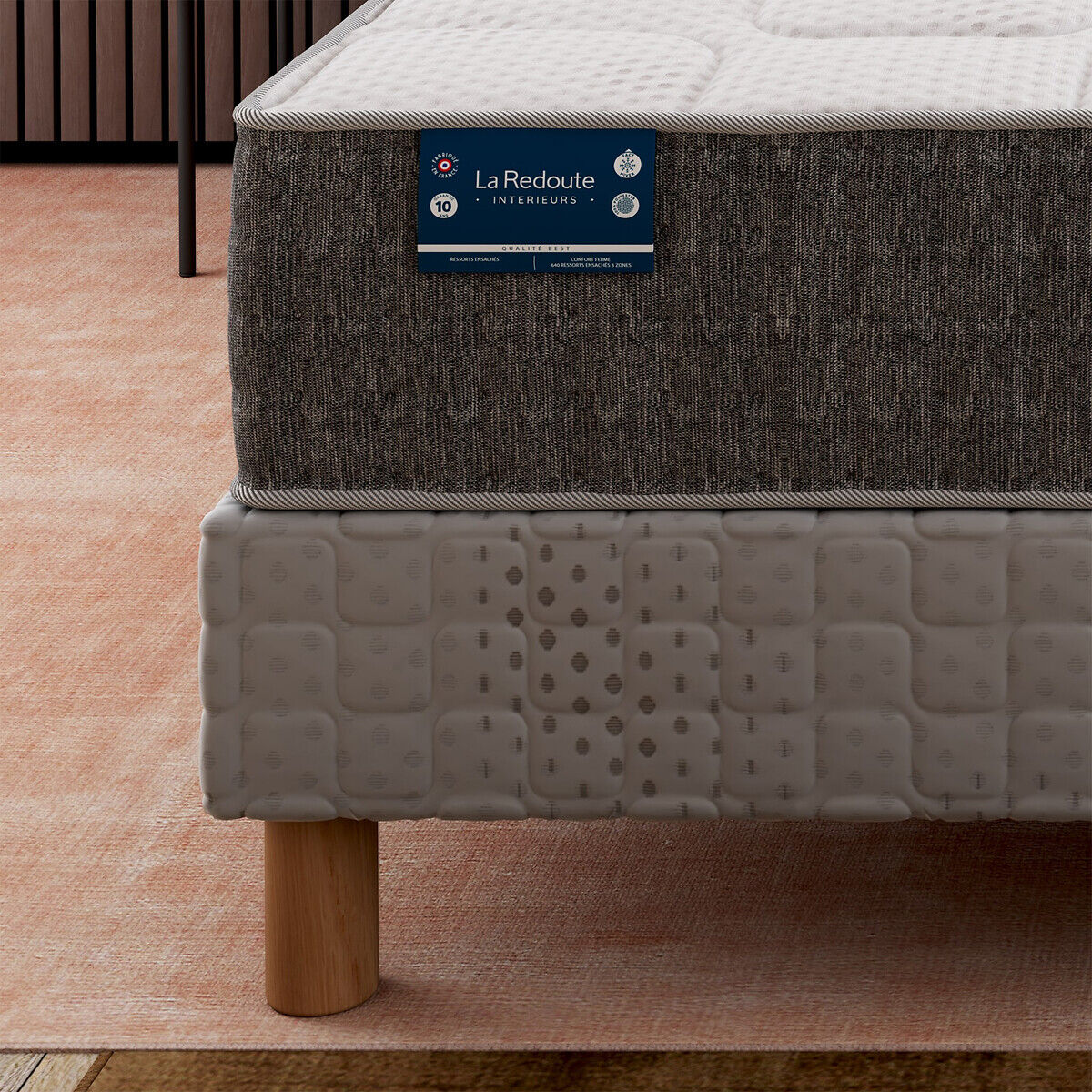 LA REDOUTE INTERIEURS Matelas 660 ressorts, 7 zones, soutien ferme, accueil moelleux