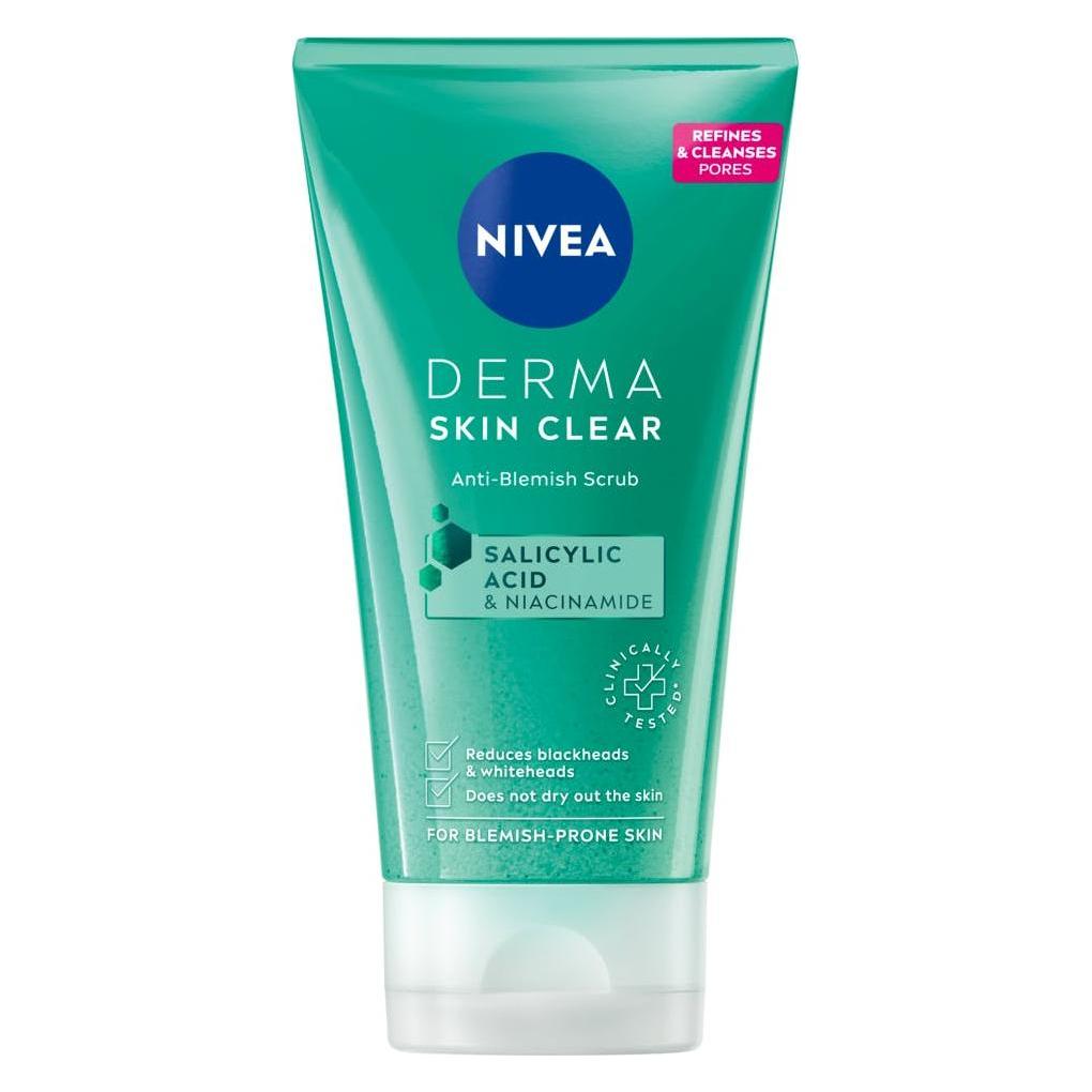 Nivea DERMA Skin Clear, scrub (Reinigungstücher Gesicht, 150 g) (4005900972729)