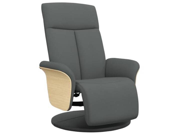 vidaXL Relaxsessel mit Fußteil Dunkelgrau Stoff