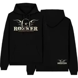 Rokker Logo, Kapuzenpullover - Schwarz - S