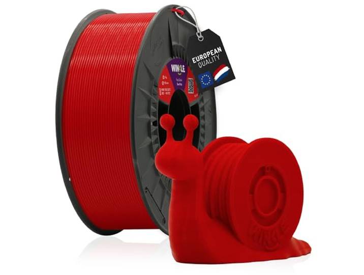 WINKLE PLA HD Filament 1.75mm Duivelsrood, 1kg Spoel, 3D Printer Filament, PLA Rood, Compatibel met Verschillende 3D Printers, Dimensionale Nauwkeurigheid +/- 0.03mm