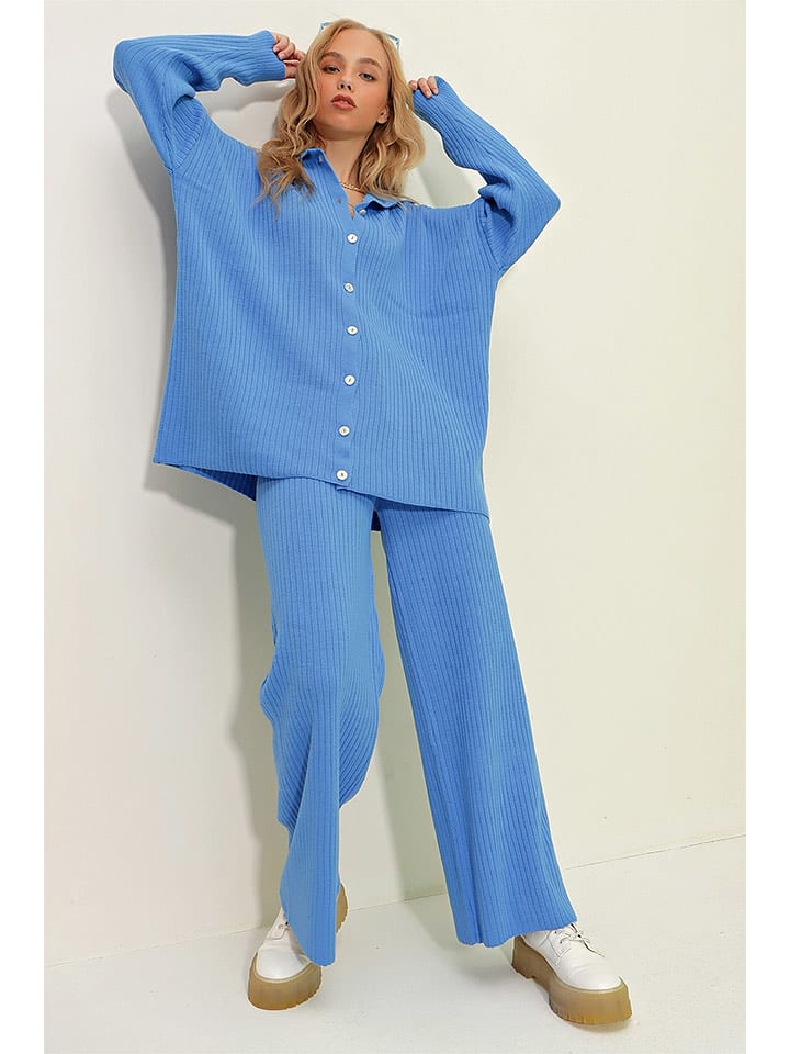Trend Alacati 2tlg. Outfit in Hellblau - onesize