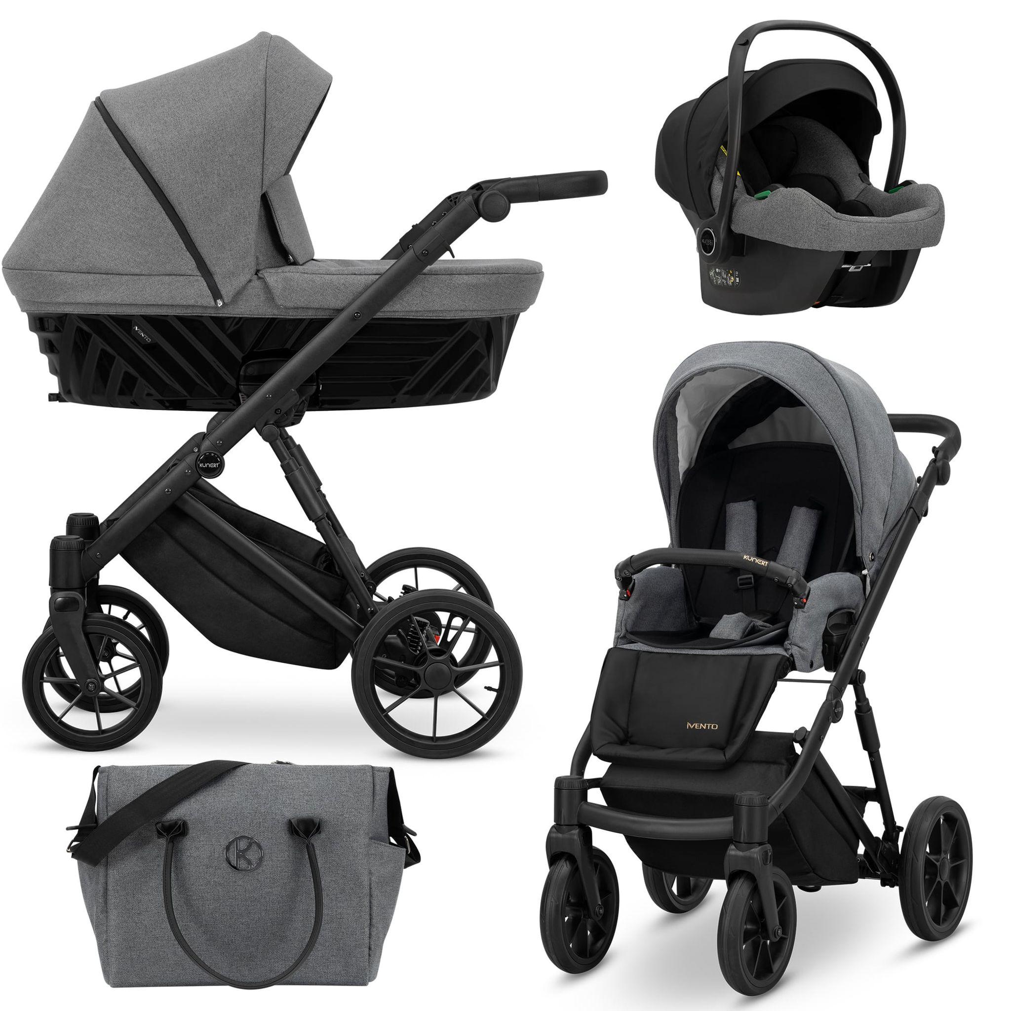 Kinderwagen Kunert Ivento 3in1 - Farbe: Tiefschwarz
