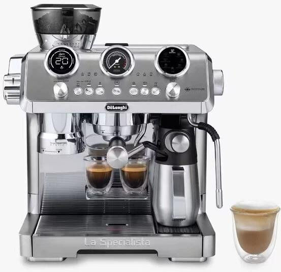 DeLonghi La Specialista Maestro Manual Bean to Cup Coffee Machine Silver 0.25L