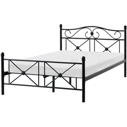 BETT mit Lattenrost 120/200 cm Schwarz Rodez