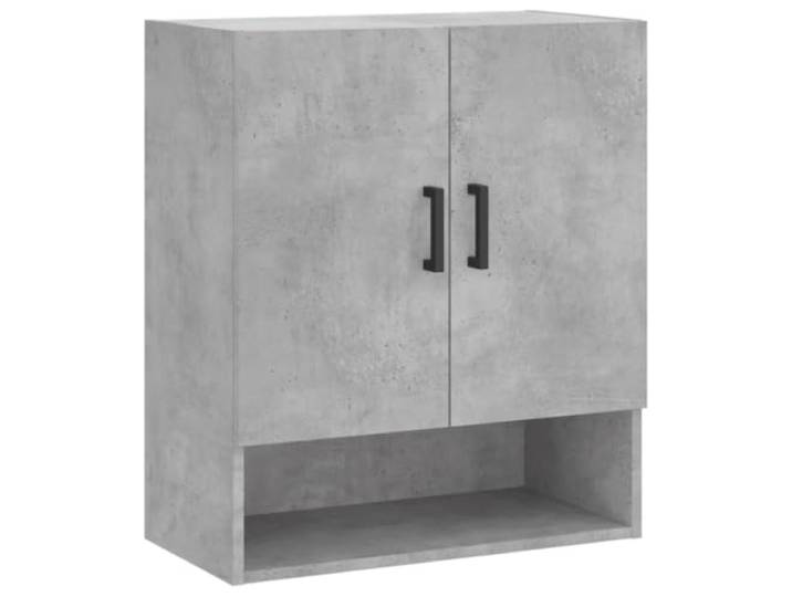 Helloshop26 Moderner Wandschrank, 60 x 31 x 70 cm, praktische Aufbewahrung, dekorativ, aus Holz, Betongrau, 02_0048767