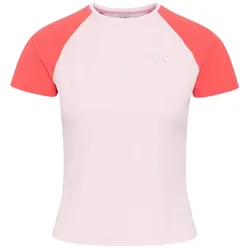 Damen-T-Shirt Kari Traa Linnea Tee Größe: L /  rosa/weiß
