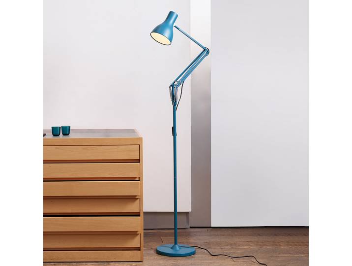 Type 75 Margaret Howell Stehleuchte Saxon Blue - Anglepoise - Arbeitszimmer / Büro - Industrielles Design - Metall - Einflammig