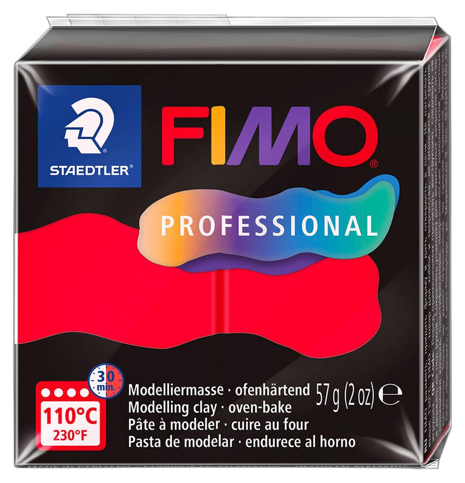 Staedtler Fimo Professional Modelklei, 57g, rood