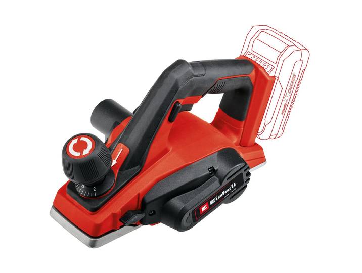 Akku-Elektrohobel EINHELL TE-PL 18/82 Li Solo , rot (rot, schwarz), B:18,5cm H:17,5cm L:32,6cm, Hobelmaschinen, Akku-Elektrohobel