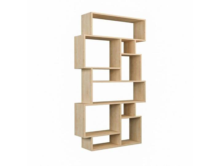 CALICOSY - Etagère bibliothèque avec niches H168 5 cm - KARMATO - Chêne