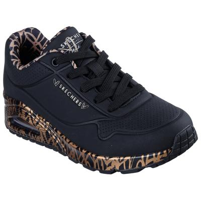 Skechers "UNO-LOVING LOVE" Freizeitschuh, Halbschuh, Schnürschuh mit coolem Graffiti-Print