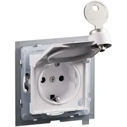 Legrand 765190 SEANO Schutzko Steckdose SL erhöhtBer schutz Klappdeckelungl Schliess