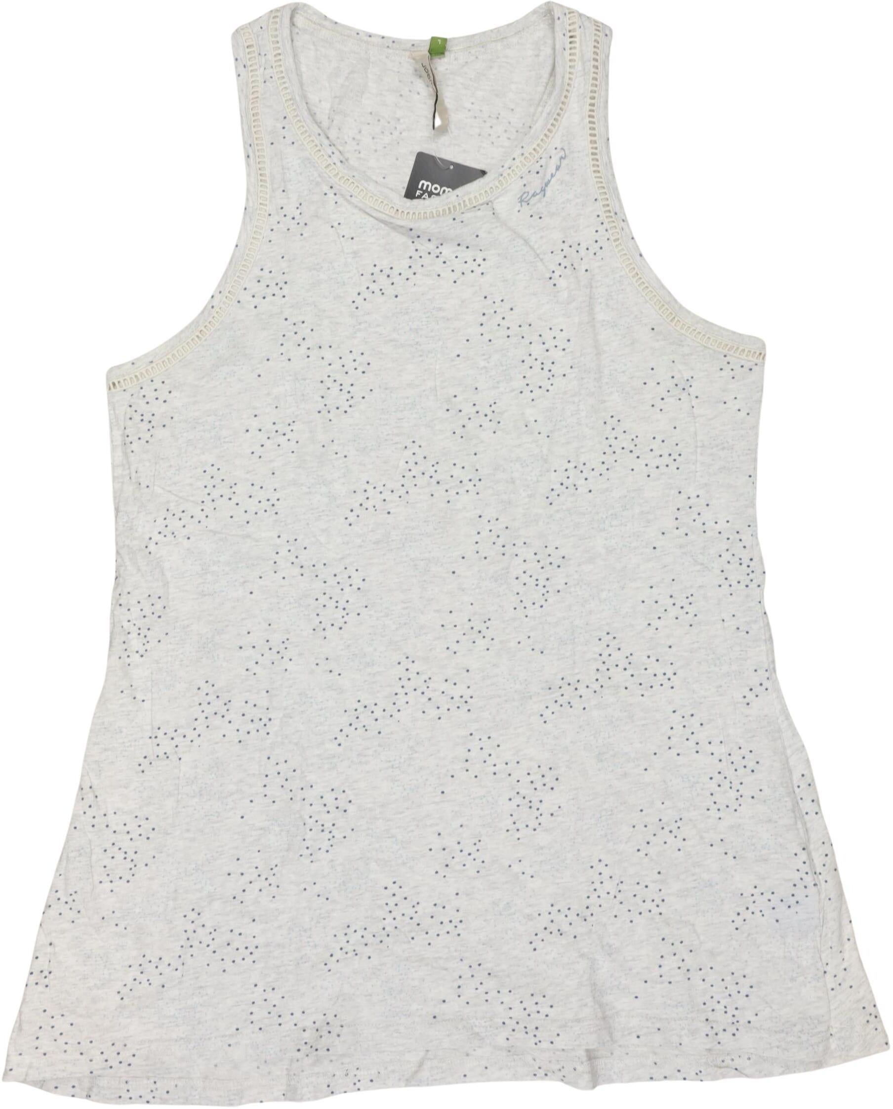 ragwear Damen Top, Cremeweiß, Gr. L, Baumwolle - Second Hand