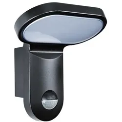 Esylux EL10750113 Automatikleuchte mit 140° Bewegungsmelder im Aluminiumgehäuse, 17 Watt, 5000 K, schwarz AOL WL 200 OP 1700 850 MD BK