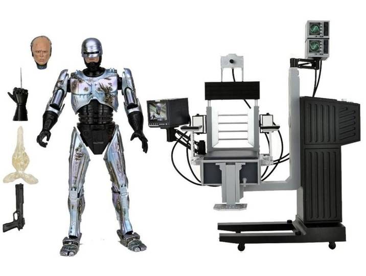 NECA Actionfigur RoboCop - Ultimate Battle Damaged RoboCop with Chair 18 cm