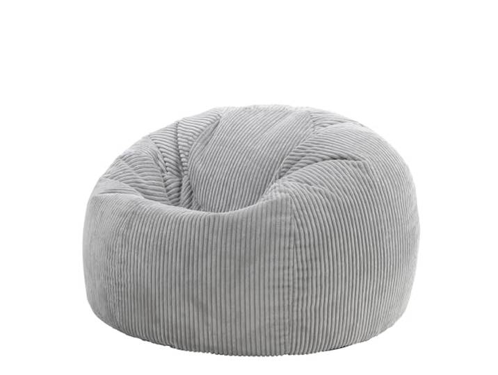 Icon Kingston Sitzsack Cord mit Füllung, Grau