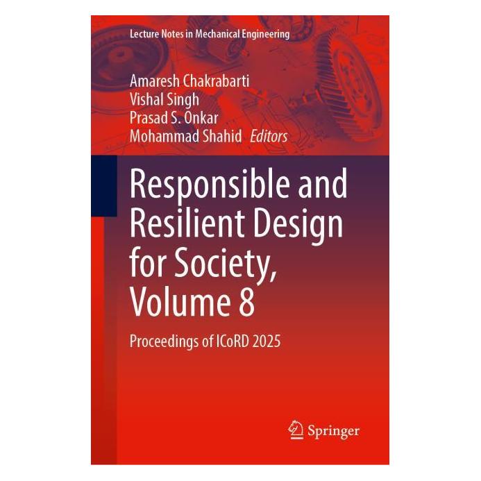 Springer Responsible and Resilient Design for Society, Volume 8 (Englisch, Hardcover, Prasad, S Onkar, Vishal Singh) (60320915)