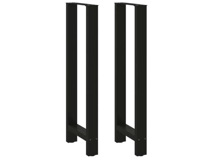 HGDFWRQW Bartischbeine 2er Set 50x110 cm Stehtisch Gestell Schwarz Robuste Tischkufen für Küche und Partykeller mit höhenverstellbaren Füßen gegen Bodenunebenheiten sowie Kratzer.