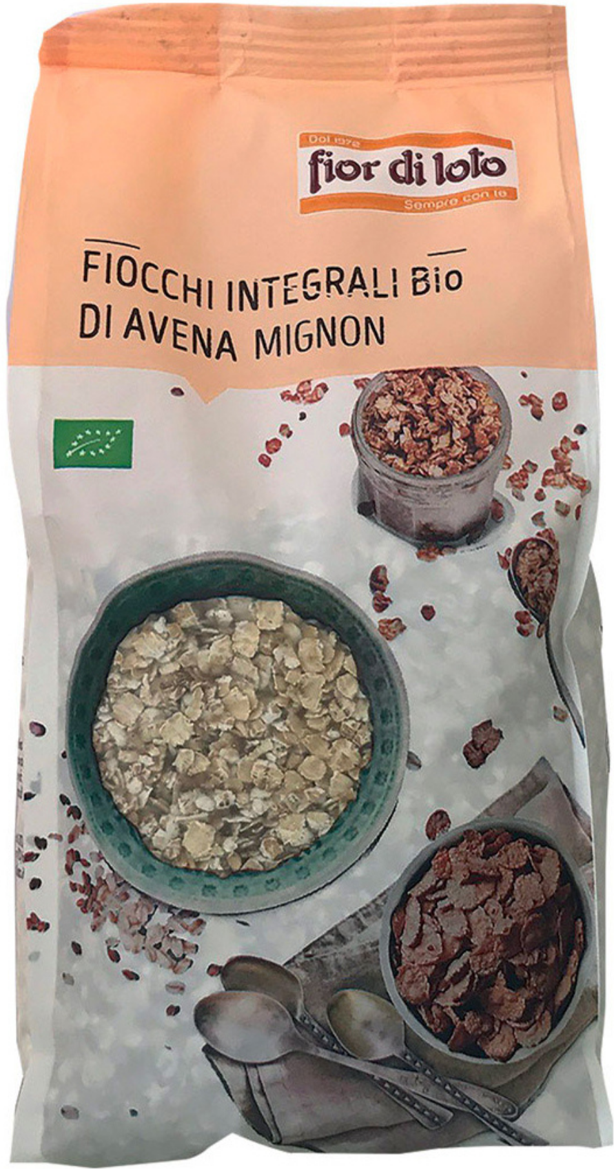 FIOR DI LOTO Fiocchi Integrali Di Avena Mignon Bio 500 Grammi 