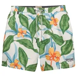 Superdry für Herren. M3010264A Hawaiian Print 16 grüner Badeanzug (S), Strandbekleidung, Recyceltes Polyester