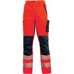 Warnschutz Stretch Bundhose "ROY" Hi-Light - L (DE size: M) - red