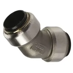Tectite Edelstahl Steckfitting Bogen 45° (i/i) 28 mm - TS041