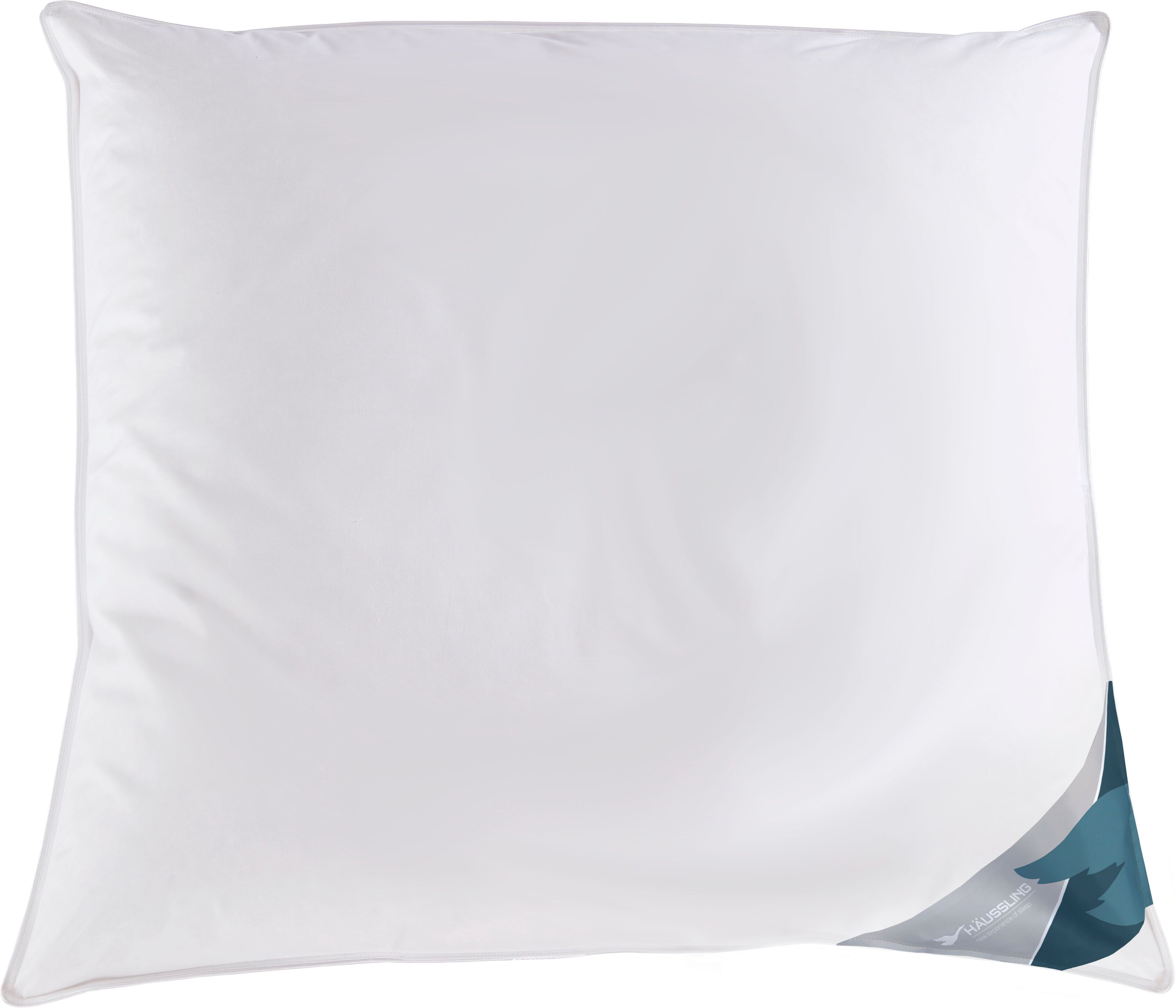 Haeussling "Kuscheltraum, Kissen mit Hausstaub- & Milbenbarriere" Füllung: Außenkammern mit 60% Daunen, 40% Federn, Innenkammer: 100% Federn 1 Stk. tlg. Kopfkissen 40x80 cm, 80x80cm, Made in Germany