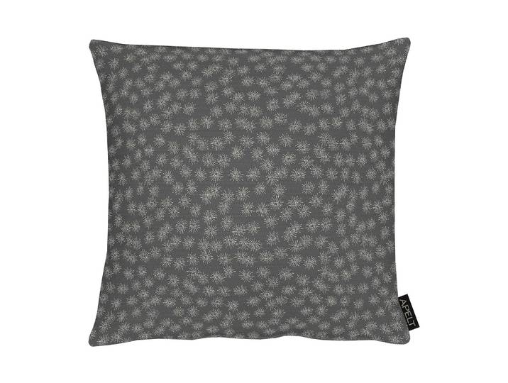 Coussin 1501 Noir/Gris/Argenté 39 x 39cm Tissu mélangé