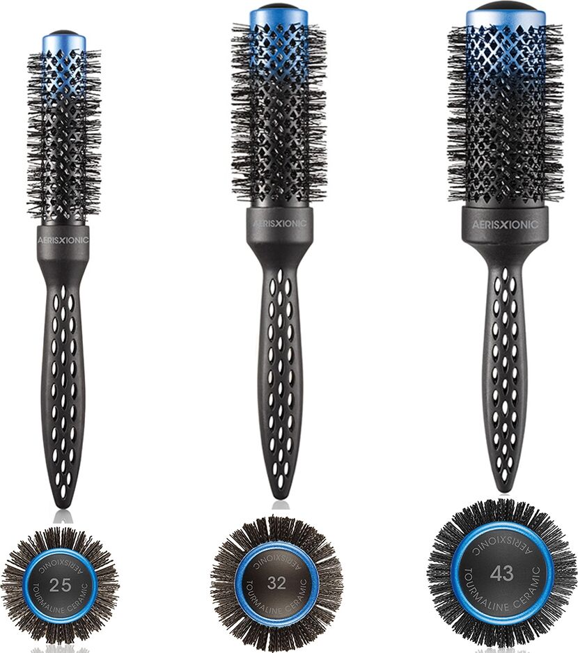 Xanitalia Spazzola Termica AERISXIONIC SalonPRO STHAUER – Leggerezza, Velocità e Lucentezza Professionale 25 mm
