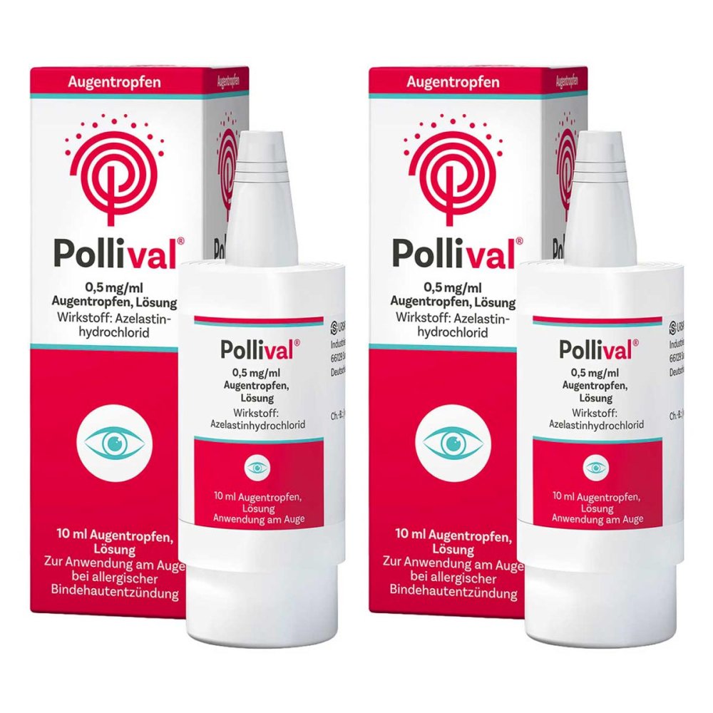 URSAPHARM Arzneimittel GmbH Pollival 0,5 mg/ml Augentropfen Lösung 08107502