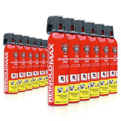 XENOTEC Premium Feuerlöschspray –12er Set - 750ml – Stopfire – Autofeuerlöscher – REINOLDMAX – wiederverwendbar – geeignet für Fettbrände – 12 x 750g