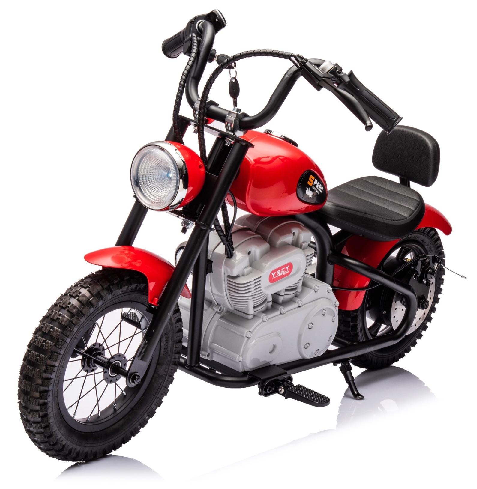 Kinder motorrad Chopper 36V Rot