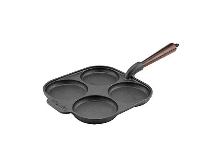 Carl Victor Eierpfanne Blinipfanne Gusseisenpfanne eckig 21 cm ohne PFAS mit Holzgriff