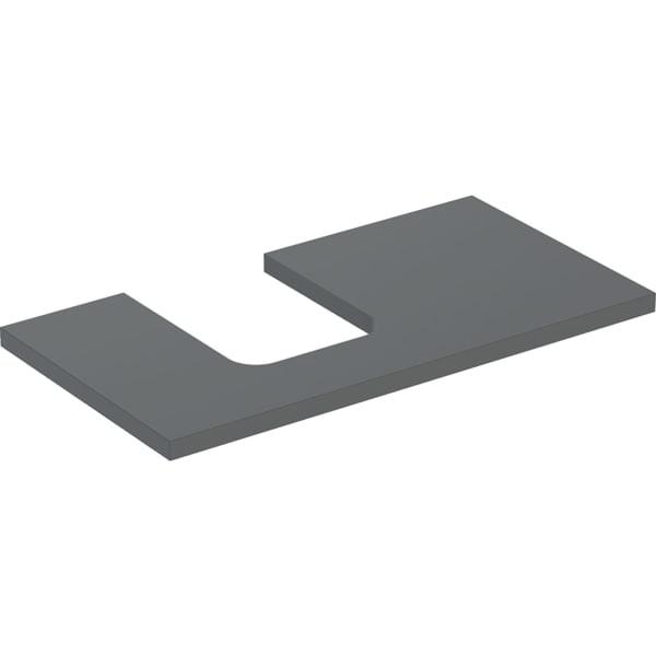 Geberit ONE Waschtisch-Platte, Ausschnitt links, für Aufsatzwaschtisch Schalenform 505293003