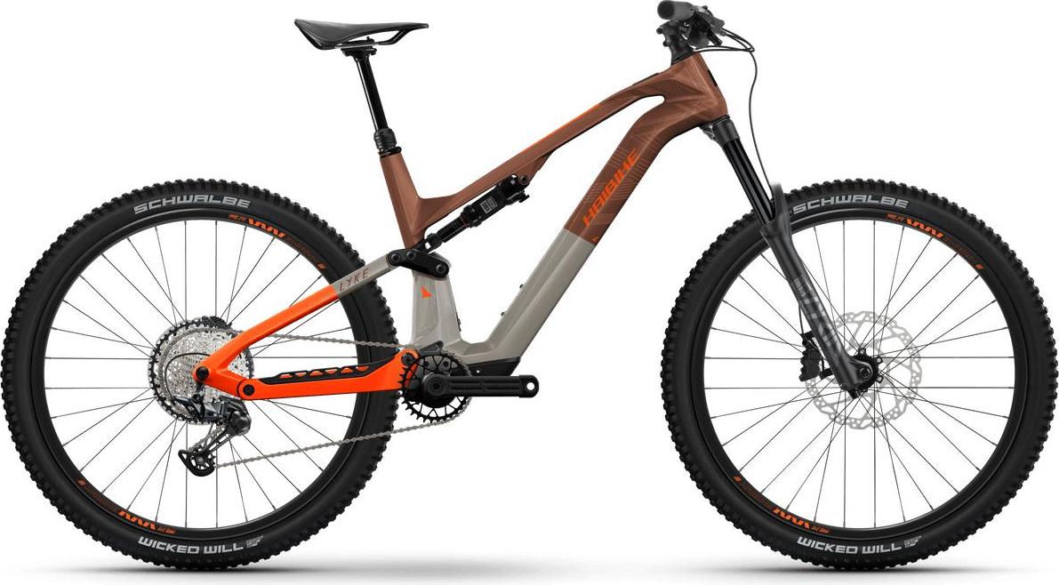 Haibike LYKE CF 10, Leder/Orange, Carbon, Modell 41