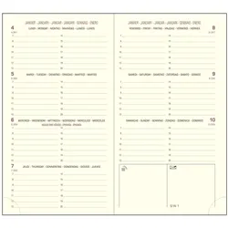 Exacompta, Agenda, Ersatzkalendarium (1 Woche / 2 Seiten)