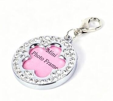 Fusion Finds Silver Bone Dog ID Tag Personalized Pet ID Tag Collar Pendant For Dogs & Cats plum Blossom