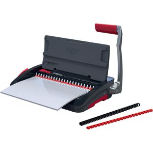 GBC 4410060 Bindegerät CombBind CB12, A4, manuell, Plastikbindegerät, 21 Ringe, bindet 165 Blatt