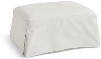 Ava Slipcovered Ottoman For Ava Chair - Livesmart Performance Presley Pearl - Grandin Road
