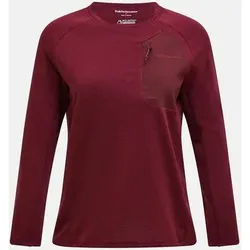 PEAK PERFORMANCE Damen Sweatshirt W Freelight Polartec Grid-OBSCURE, Größe S in Lila Lila