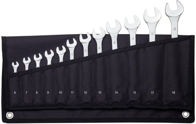 Proxxon SlimLine Jeu de clés mixtes, 12 pièces, dans un sac à langer (23825)