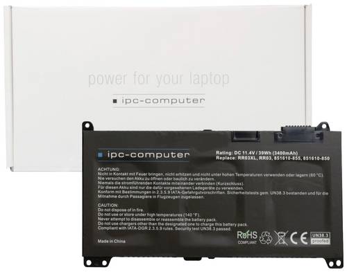 Ipc-computer Notebook-Akku RR03 Replace 11.4V 3400 mAh HP