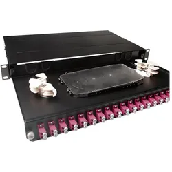 ACT Fiber panel 24 x duplex LC multimode OM4, Server Zubehör, Schwarz